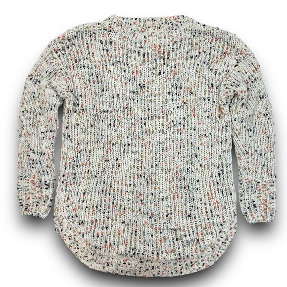 Harper Heritage Soft Chenille Sweater Speckled Confetti Knit Round Hem Small - Picture 7 of 9